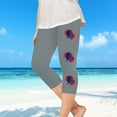 thumbnail image 7 of Fengqque Toddler Girls' Independence Day Cropped Pants - Summer Leisure Style, Yoga-Friendly, Fun Prints for Festive Wear, 7 of 7