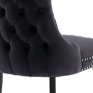 025 Black Velvet, Wood Legs