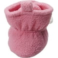 thumbnail image 3 of Hudson Baby Infant and Toddler Girl Cozy Fleece Booties, Pink Star Unicorn, 0-6 Months, 3 of 8