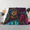 thumbnail image 1 of Balery Mandala Colorful Manta de Franela con Dibujo, Lujo Ultra Suave y Cálido, Antipelusa y Resistente a las Arrugas para Cama, Sofá, Camping -40"x30", 1 of 6