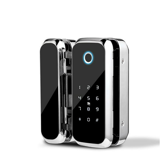 WiFi APP Remote Control Smart Fingerprint Lock With IC Card Password For Frameless Glass Door Push Or Sliding Door ,Easy to Installation and Use