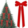 thumbnail image 2 of Verdsylv Velvet Christmas Bows with Long Tails,Large Tree Decorative Bows for Wreath,Garland & Holiday Home Decor,Elegant Velvet Ribbon Ornaments,10.24x5.12", 2 of 5