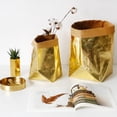 thumbnail image 4 of Big Sale ! Nomeni Home Textile Storage,Storage Case,Washable Kraft Paper Bag Plant Flowers Pots Multifunction Home Storage Bag Gold, 4 of 5