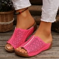 thumbnail image 5 of Viluyesy Womens Wedge Sandals, Soft Sole Arch Support Slip-On Spring Summer Comfort Slide Shoes Pink 6.5, 5 of 8