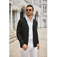 thumbnail image 5 of COOFANDY Men's Cardigan Sweater Long Sleeve Casual V Neck Button Down Knitted Sweater with Pockets, 5 of 6