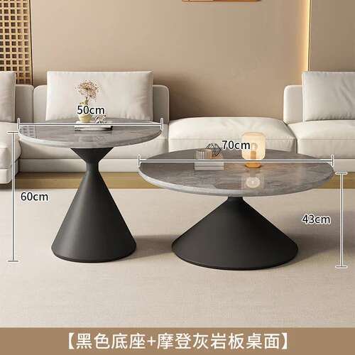 Mesa de centro Circular moderna, suelo original, ahorro de espacio para el hogar, juego de mesa de centro única, muebles de salón Kaffee Tische