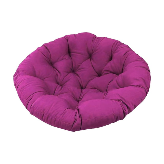 Hamaca con cojín, cojín para silla columpio para uso interior o exterior, mecedora, cojín colgante para silla tipo huevo, cojín redondo para jardín, , Violeta
