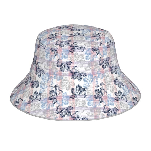 Honeii Autumn Leaves for Unisex Bucket Hat Waterproof Rain Hat Reversible Shiny Rave Bucket Hat for Concert Festival Boonie Cap