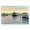 Sunlit Ferry Harbor, variant on Stupell Industries Contemporary Ferry Boat Sunlit Sea Harbor Gray Floating Frame Canvas Art, 21 x 17, by Jeff Pica
