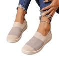 thumbnail image 5 of Mfakffe Orthopedic Womens Sneakers Color Block Knit Slip On Shoes Breathable Mesh Lightweight Casual Low Top Daily Shoes, 5 of 5
