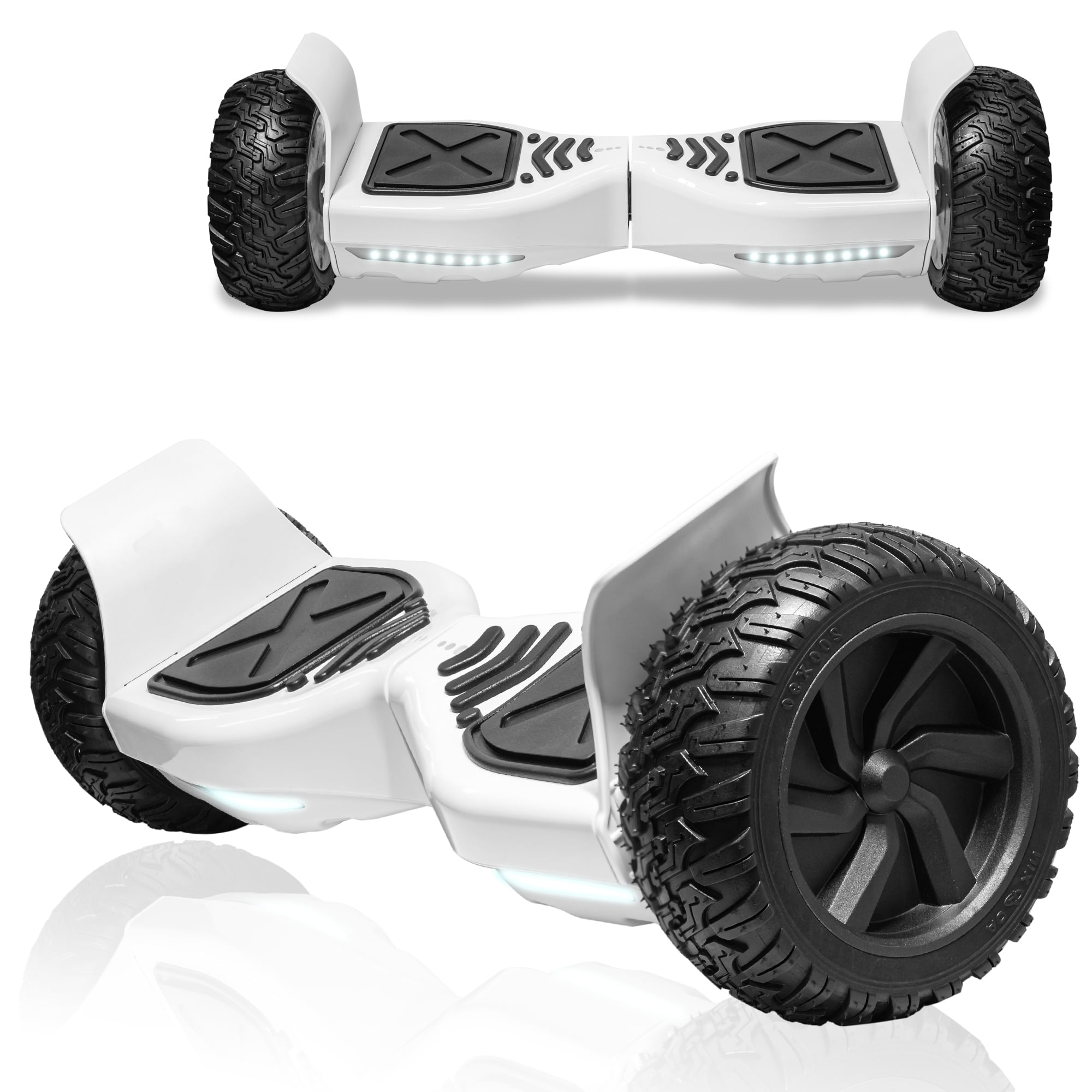 Hoverkart GeekMe Hover Scooter Board with Hoverkart 8.5  Off road self balancing scooter for all terrains with powerful engine Bluetooth integrated APP 