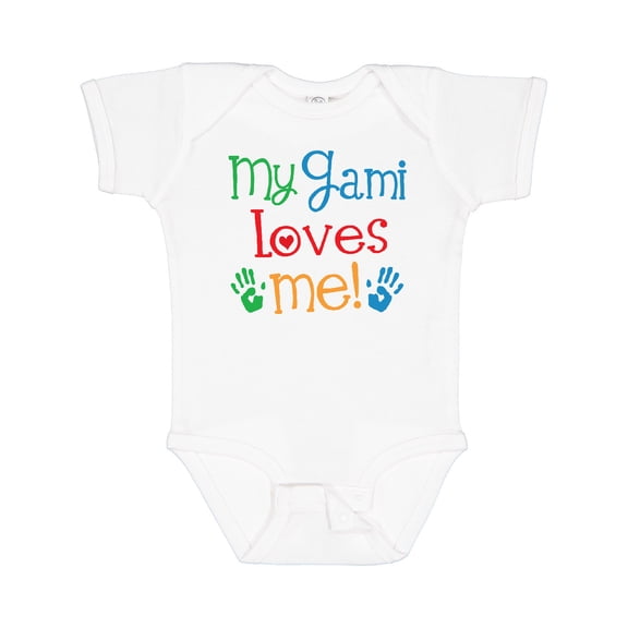 Inktastic My Gami Loves Me Grandkids Boys or Girls Baby Bodysuit