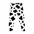 thumbnail image 3 of Lutiedan Cow Print Legging for Girls High Waisted Athletic Workout Pants Casual Full Length Running Leggings Size 3-8, 3 of 7