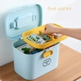 thumbnail image 3 of Family Medication Box Portable First Aid Box Organizer with Easy to Open Buckle Snap, 3 of 7