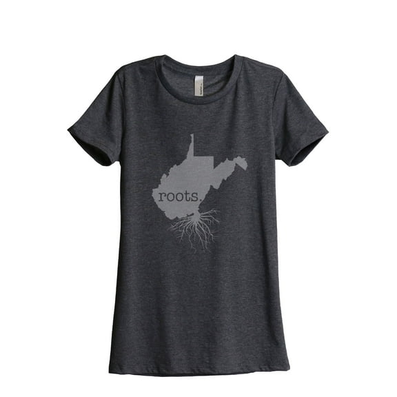 Thread Tank Designs - Home Roots State West Virginia Women Relaxed T-Shirt Tee