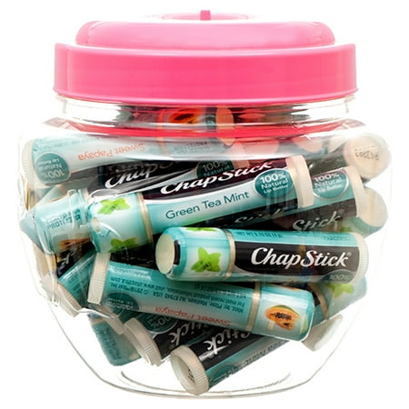 Pharmacy Jar - New 383335 Chapstick Green Tea Mint Sweet Papaya Flavor In Plastic Jar (24-Pack) Cough Meds Cheap Wholesale Discount Bulk Pharmacy Cough Meds Hour