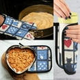 thumbnail image 5 of Yayeee Oven Mitts and Pot Holder Set of 2 Heat Resistant Kitchen Gloves Baking Hot Pad, Black Cats and Hearts, 5 of 5