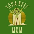 thumbnail image 2 of Men's Star Wars Yoda Best Mom Cartoon Graphic Tee Kelly Green 3X Large, 2 of 5