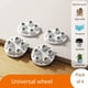 thumbnail image 1 of Ruedas Giratorias Juego de 4 ruedas giratorias con polea y giro de 360 grados para muebles y equipos (blanco) Rkxzt, 1 of 7