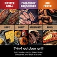 thumbnail image 5 of Ninja Woodfire Pro Outdoor Grill Built-In Thermometer,7-in-1 Master Grill,BBQ Smoker,& Outdoor Air Fryer Plus Bake,Roast,Dehydrate & Broil,Woodfire Technology,Weather-Resistant,Grey XL OG751, 5 of 5