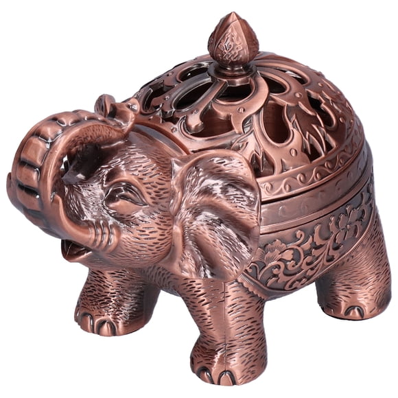 Risegun Support d'encens à refoulement en céramique, brûleur d'encens d'éléphant avec Pieds Hauts | Support Multifonctionnel pour la Maison