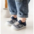 thumbnail image 5 of LBECLEY Size 2 Boys Shoes Toddler Kids Baby Boys Girls Shoes First Walkers Breathable Soft Antislip Wearproof Crib Shoes Prewalker Girls Shoes Size 24 Blue 20, 5 of 5
