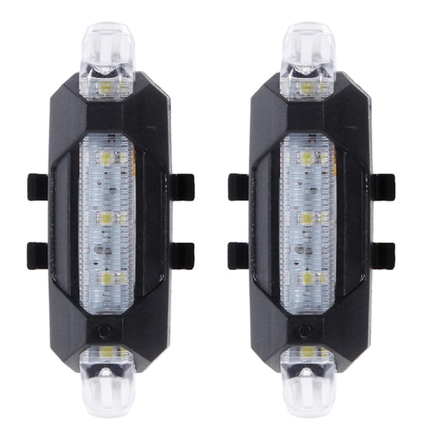 2 paquetes de lámpara trasera de de , luz trasera que atrae la atención, luces traseras de montaje universal de tiempo de funcionami DYNWAVEMX Bicicleta Taillight USB
