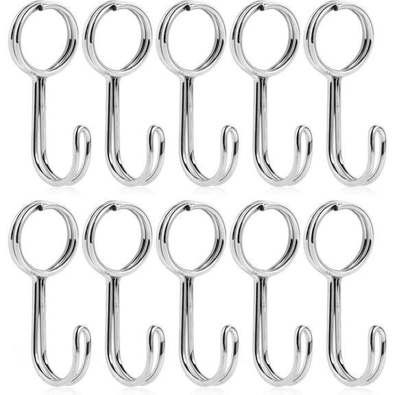 GUIYONG 10pcs Ratchet Strap Hooks Spiral Hooks Rope Hooks Outdoor Hanging Hooks Tent Hooks Stainless Steel Spiral Hooks For Kitchen Home