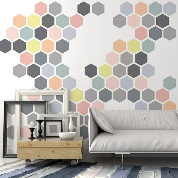 Honeycomb Wall Allover Stencil