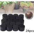 thumbnail image 5 of Soporte invisible para macetas JM paquete de 24 Patas de goma negras para elevar plantas, 5 of 5