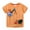 Orange, variant on Virmaxy (2-7y) Boys Girls Striped Printed Basic Tee Unisex Kids Dinosaur Cartoon Embroidery T-Shirt Cute Style Short Sleeve Round Neck Top Blue-1 2 Years