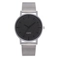 thumbnail image 1 of Reloj de pulsera con correa de malla y esfera brillante de cuarzo para mujer (negro), 1 of 2