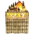 thumbnail image 1 of Calendario De Adviento De Madera De Navidad, Casa De Pueblo Iluminada Con Led Clásico, Adorno De Cuenta Regresiva De Papá Noel Con Caja De Cajones, Regalo De Decoración Scienceny HA038313-00, 1 of 6