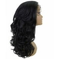 thumbnail image 5 of LUXLUXE Kiara Wavy Layered 18 in Long T Part Lace Front Wig, Heat Resistant Fibers, Black Color, 5 of 5