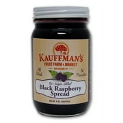 Kauffman Orchards Black Raspberry Fruit Spread, All Natural, No Granulated Sugar Added, 9 Oz. Pack of 2
