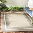 thumbnail image 2 of Safavieh Courtyard Phoebe Bordered Indoor/Outdoor Area Rug, Beige/Blue, 5'3" x 7'7", 2 of 9