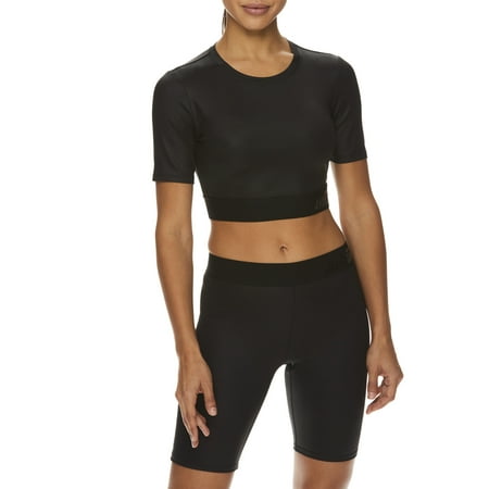 Avia Women's Active Ready Set Glow Cropped Tee (Best Party Wear Shirts In India)
