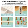 thumbnail image 3 of Ice Cream Travel Portable Square Jewelry Stand with Box, Display, and Bracelet Holder - Ideal for Rings, Earrings, Necklaces, and More - Suitable for Girls and Women, 3 of 6