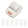 thumbnail image 1 of Bisofice Receipt Printer Portable 58mm Mobile Thermal Printer Wireless BT Mini Bill Ticket Printing Compatible with Android iOS Windows with 6 Thermal Paper Rolls for Restaurant Supermarket, 1 of 7