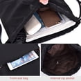 thumbnail image 4 of Mochila Con Cordón Bolsas De Saco De Gimnasia Deportiva Con Bolsillos Con Cremallera Bolsa De Gimnasia Unisex Para Deportes Al Aire Libre Cateissary AP007949-01, 4 of 5