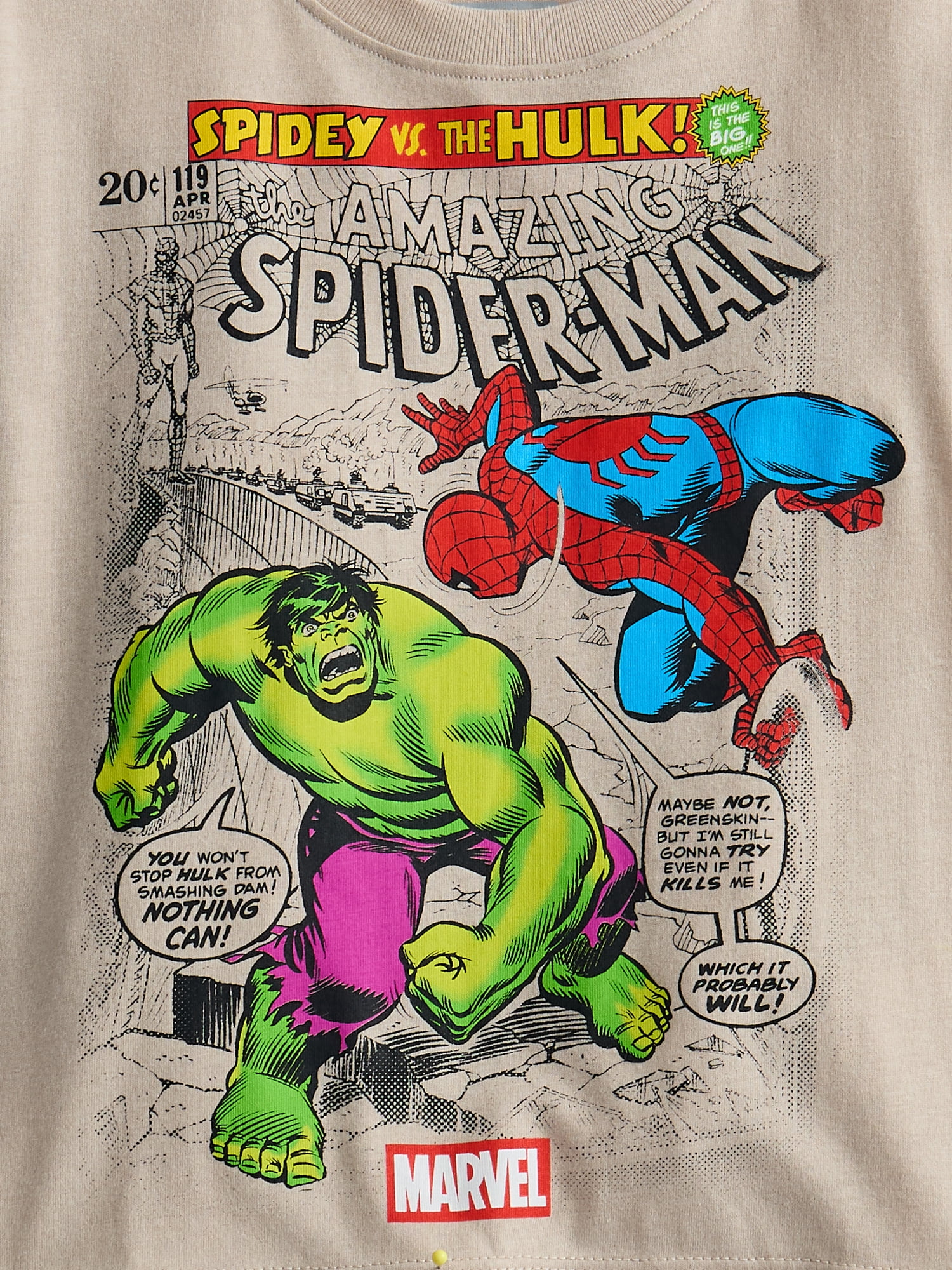 Marvel Comics Toddler Boys' Graphic Tee with Short Sleeves, Sizes 12M-5T