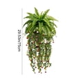 thumbnail image 3 of CaiYueKe Artificial Hanging Plants Fake Vines Greenery Decor Faux Fern Leaf Wall Mounted Home Office Indoor Outdoor Decorations for Room Bathroom Kitchen Shelf Mantle Wedding Party Aesthetic, 3 of 7
