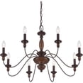 thumbnail image 4 of Traditional Eight Light Chandelier in Tuscan Brown Finish Bailey Street Home 71-Bel-1047103, 4 of 10