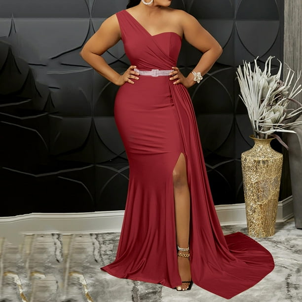 green emerald velvet dress Elegant Red Long Prom Dresses 2024 New Formal Women Party Night Sleeve –  Siaoryne main image 1