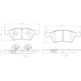 thumbnail image 2 of Balatas Ceramicas BREMBO R500 2006 al 2007 Mercedes-Benz 5.0L V8 Delanteras, 2 of 5