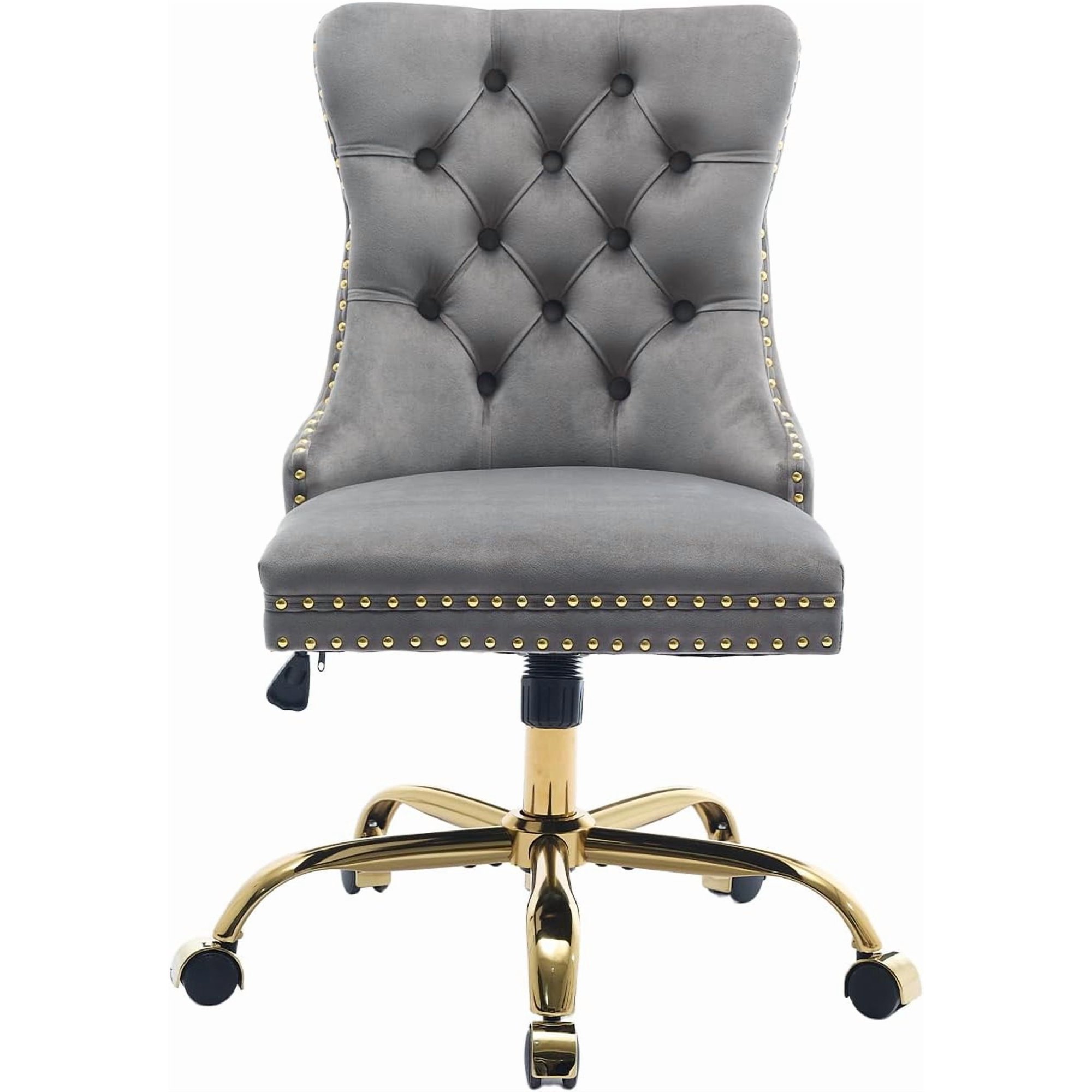 grey velvet home office desk product