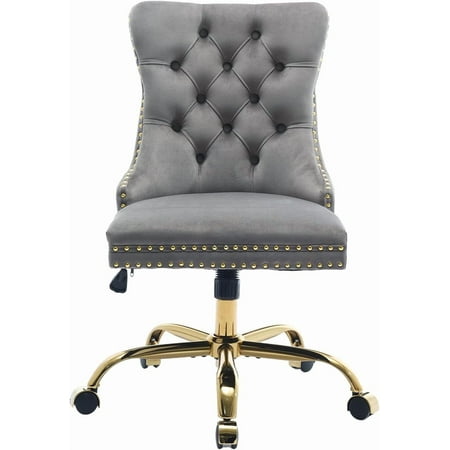 upholstered tufted office chair with product
