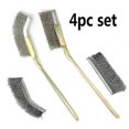 thumbnail image 1 of 4pcs Steel wire brush, stainless steel wire brush set, 1 of 5