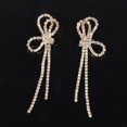 thumbnail image 2 of Sunjoy Tech 1 Pair Drop Earrings Rhinestones Tassels Jewelry Shining Korean Style Dangle Earrings for Wedding Party Banquet Prom, 2 of 3