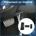thumbnail image 3 of Ofertas Únicas 3 Pcs Almohadillas de Pedal Automático Cubiertas de Pedal de Acelerador para Ford para Ranger 2024 Aleación de Aluminio Negra, 3 of 6